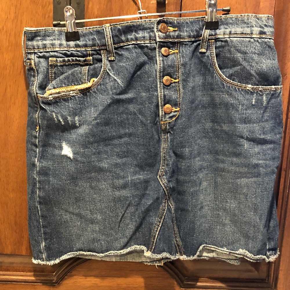Old Navy Blue Denim Skirt